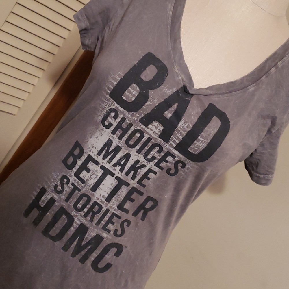 Women's harley davidson v neck